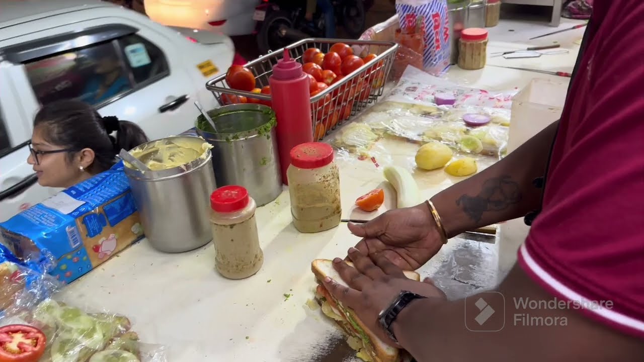 World Famous Super Sandwich at Narayan Sandwich (48 year old shop) in Andheri East Mumbai