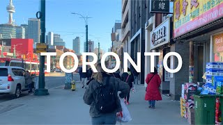 Toronto, Canada 🇨🇦 Walking tour Spadina Ave, Downtown, Queens  Quat W, CN Tower April 9, 2023