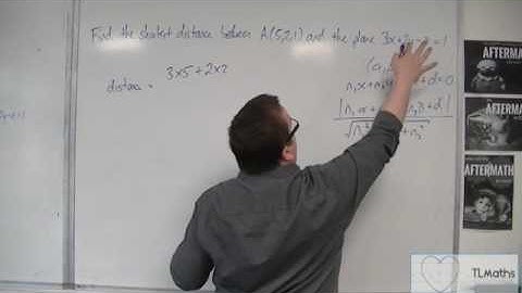 OCR MEI Core 4 4.28b Finding the Shortest Distance between a Point and a Plane - Formula Book Method