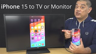 How to Connect an iPhone 15 to a HDMI TV or Monitor & Screen Mirror, USB C to HDMI DP Alt Mode Cable screenshot 4