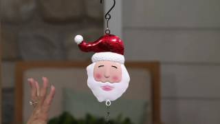 Plow and Hearth Outdoor/Indoor Hanging Holiday Wind Spinner on QVC