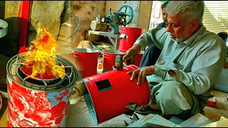 how to make gasifier  stove | stove making | biomass stove   amazing  stove making |metal sheet