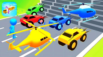 Shape shifting 🚲🚁🚗 All Levels Gameplay Walkthrough Android,ios Max Level Ep885