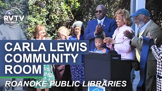 Carla Lewis Community Room Dedication at Gainsboro Library