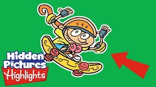 SKATE MANIA | Hidden Pictures Puzzles | Kids Videos | Highlights screenshot 2