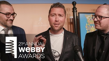Rogier IJzermans on the Red Carpet at the 21st Annual Webby Awards