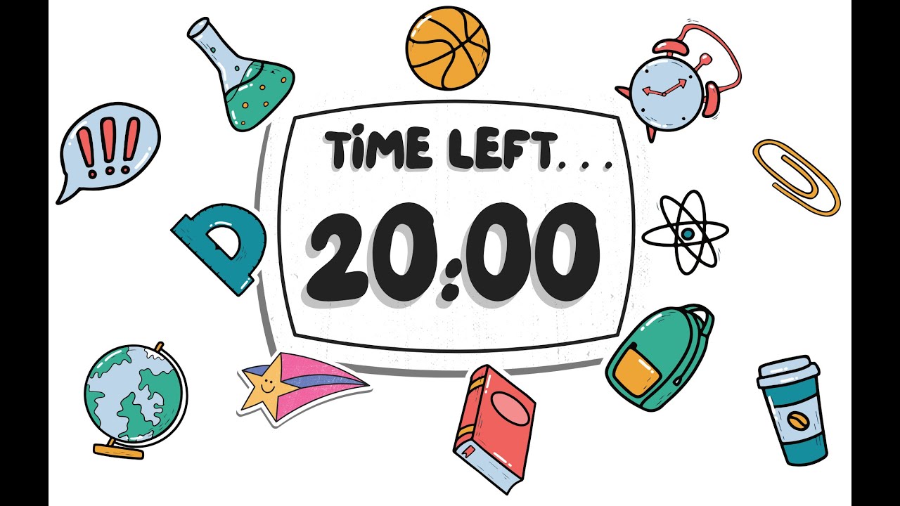 20 Minute Countdown Timer | Study, Work & Focus Timer - YouTube