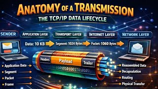 Anatomy of a Transmission|Mapping the TCP/IP Data Lifecycle|Computer Network|Naman Bharti Classes 