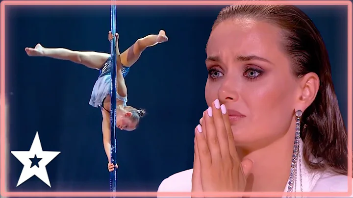 Incredible KID pole-dancer WOWS Judge With Her Ski...