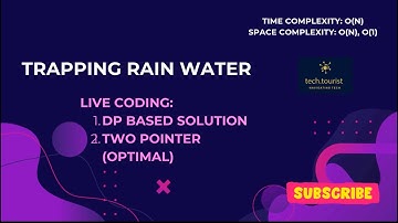 Trapping Rain Water | Leetcode Hard | DP | Two Pointer | O(1) Space, O(N) Time Complexity | Live