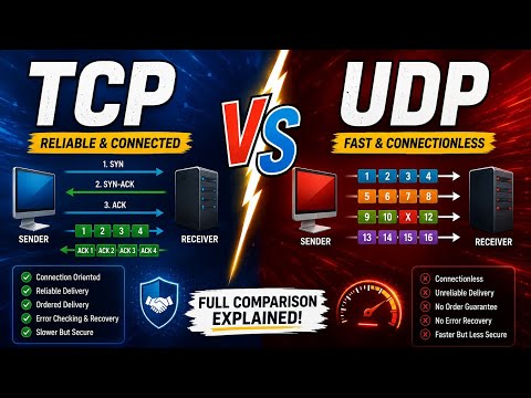 TCP vs UDP Explained | Easy Networking Tutorial (With Real-Life Examples)