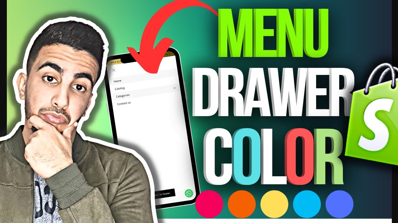 How To Change Mobile Menu Drawer Background Color In Shopify menu ...