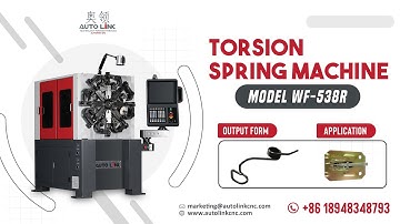Formwork Rapid Spring Clamp | 5 - Axis CNC Wire Forming Machine | WF 538R | Torsion Spring