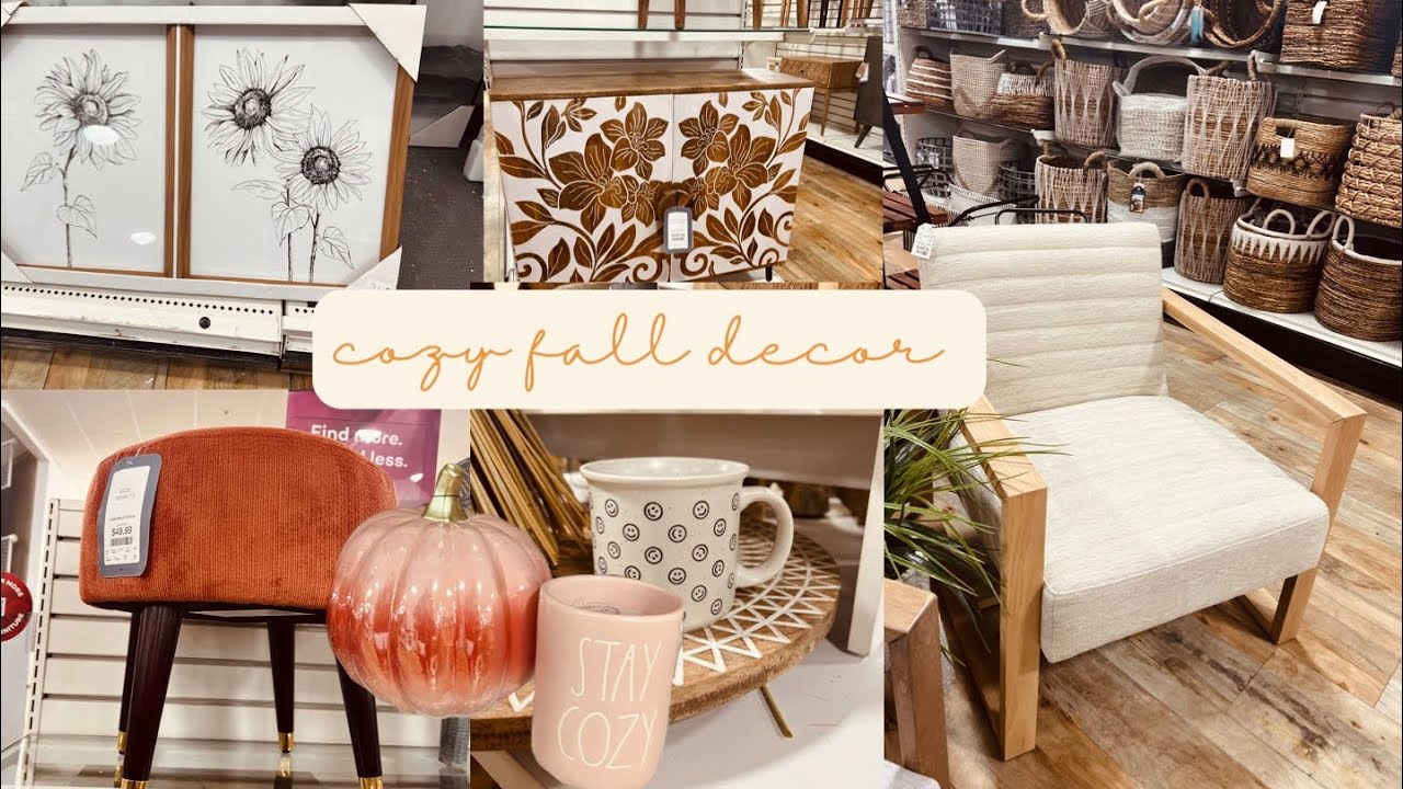 COZY Fall decor at Homegoods Fall 🍁 2022 Homegoods decor Fall 🍁