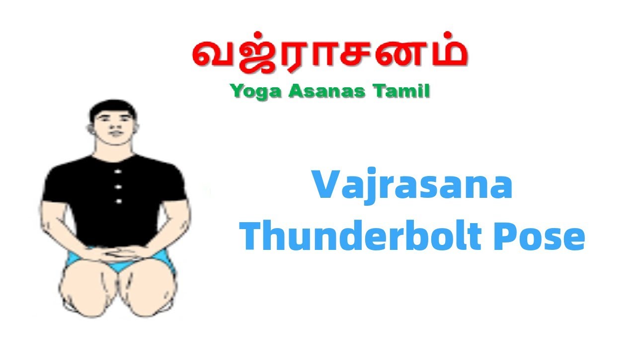 Vajrasana Thunderbolt Pose in Tamil Yoga For Beginners in Tamil