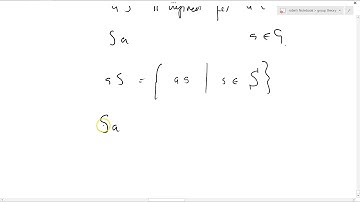 Group Theory 21: Definition of cosets