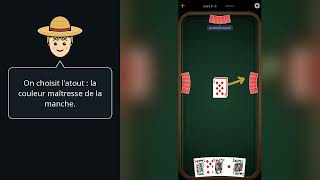 How to play Belote & Coinche - Atout Français, no ads screenshot 4