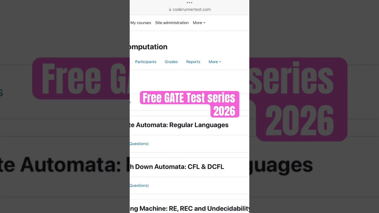 Free GATE Test Series 2026