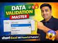 Excel Data Validation Master 🚀 | Create Smart Drop Down Lists