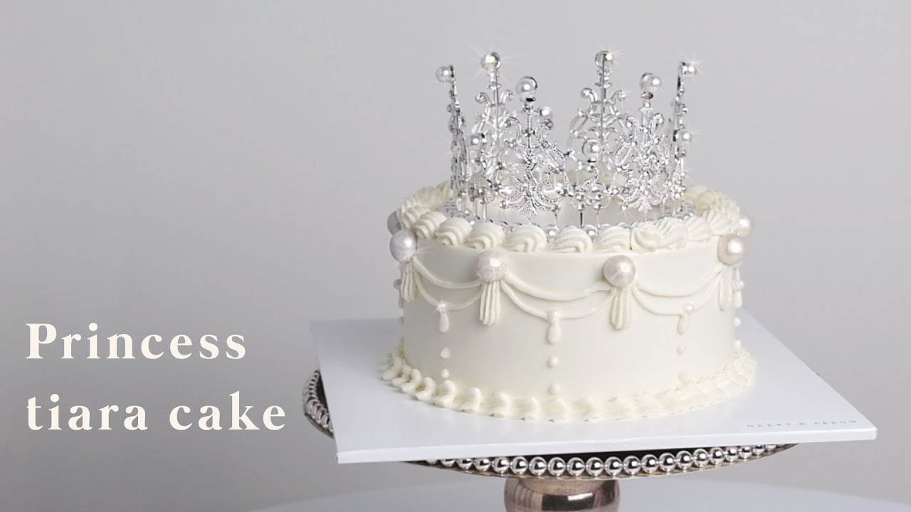 [Princess tiara cake] 티아라 케이크 만들기 / 브라이덜샤워 케이크 YouTube