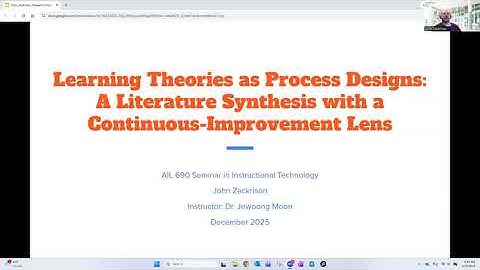 Learning Theories as Process Designs: A Literature Synthesis with a Continuous-Improvement Lens
