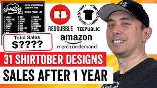 How Many Sales I got with 31 Designs After 1 Year on Print on Demand and What I learned