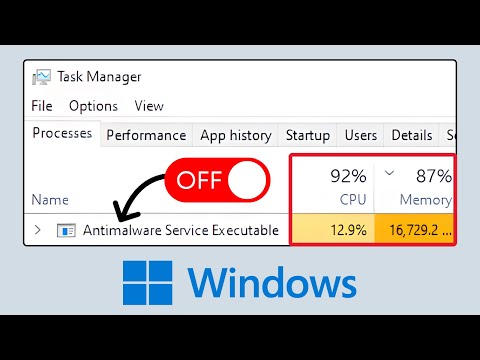 How to Disable Antimalware Service Executable on Windows 11/10