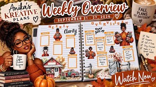 Plan With Me | Weekly Overview Sept. 21–27 |Fall Planning & Getting Focused