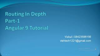 part-1 | Routing in depth in angular-9 | Need of Routing Wealth