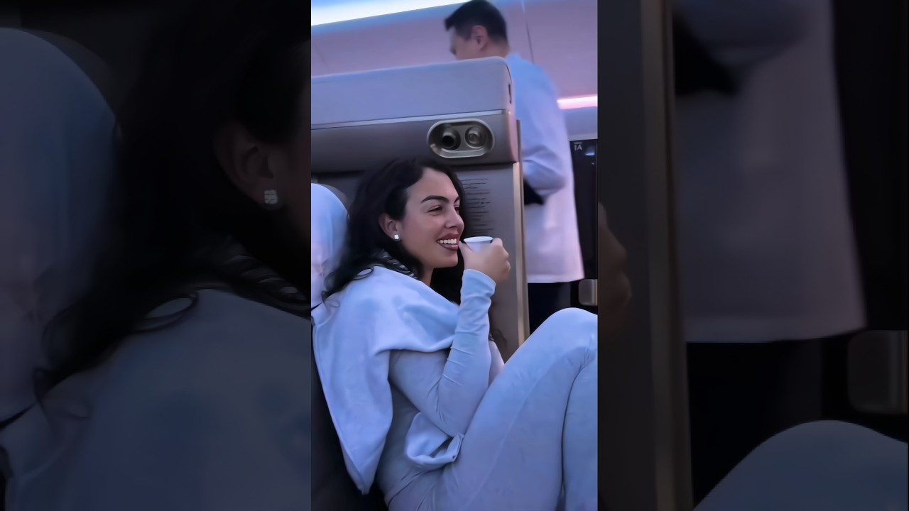 Georgina Rodríguez on Private Jet ✈️ | Luxury Food & Relaxing Sleep | Celebrity Travel Lifestyle