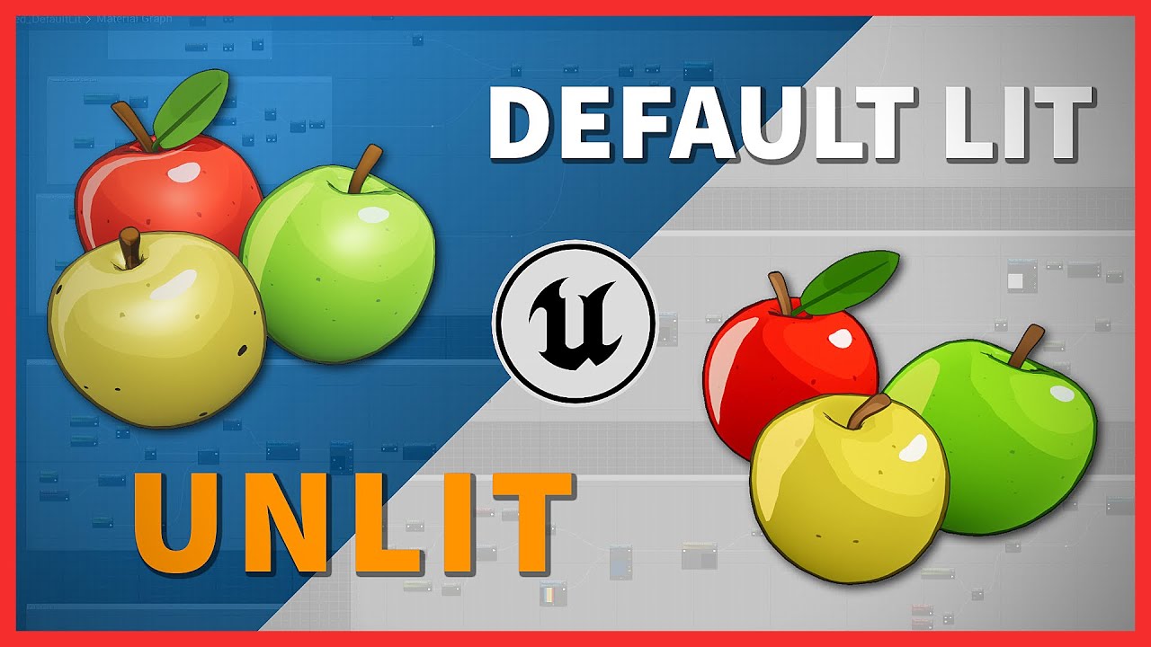 Stylized Material UE5: Default Lit vs. Unlit