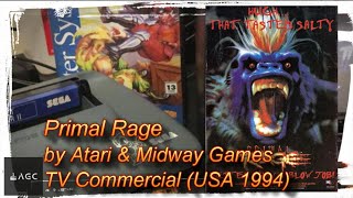 Player Profile Game Archive - Primal Rage by Atari and Midway Games - TV Commercial USA 1994