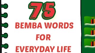 75 Bemba Words for Everyday Life 🇿🇲 #bembawords #zambianlanguage #icibemba #vocabulary