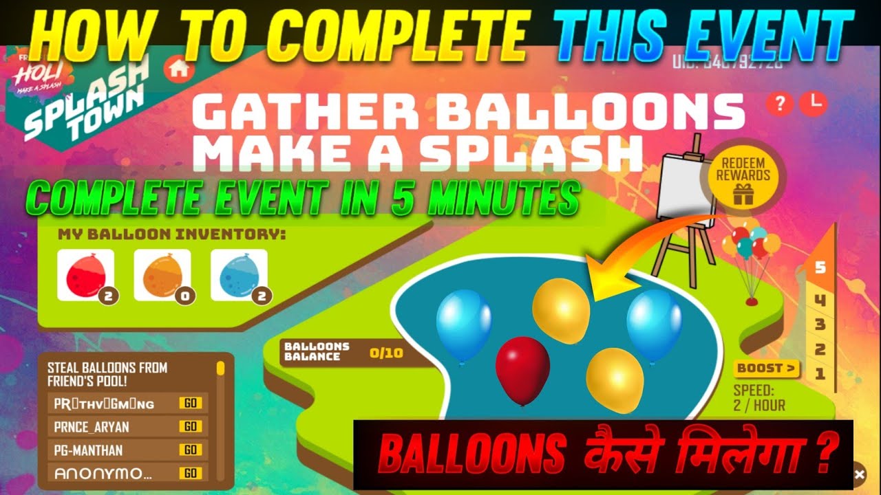 FREEFIRE NEW EVENT|HOW TO COMPLETE GATHER BALLOON EVENT IN FREEFIRE| FREEFIRE NEW UPDATE |NEW EVENT