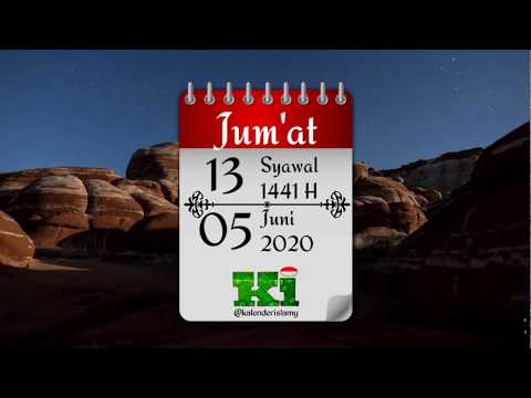 Jum'at, 13 Syawal 1441 H / 5 Juni 2020