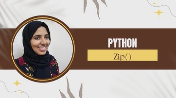 #27 Python Tutorial For Beginners || Zip()