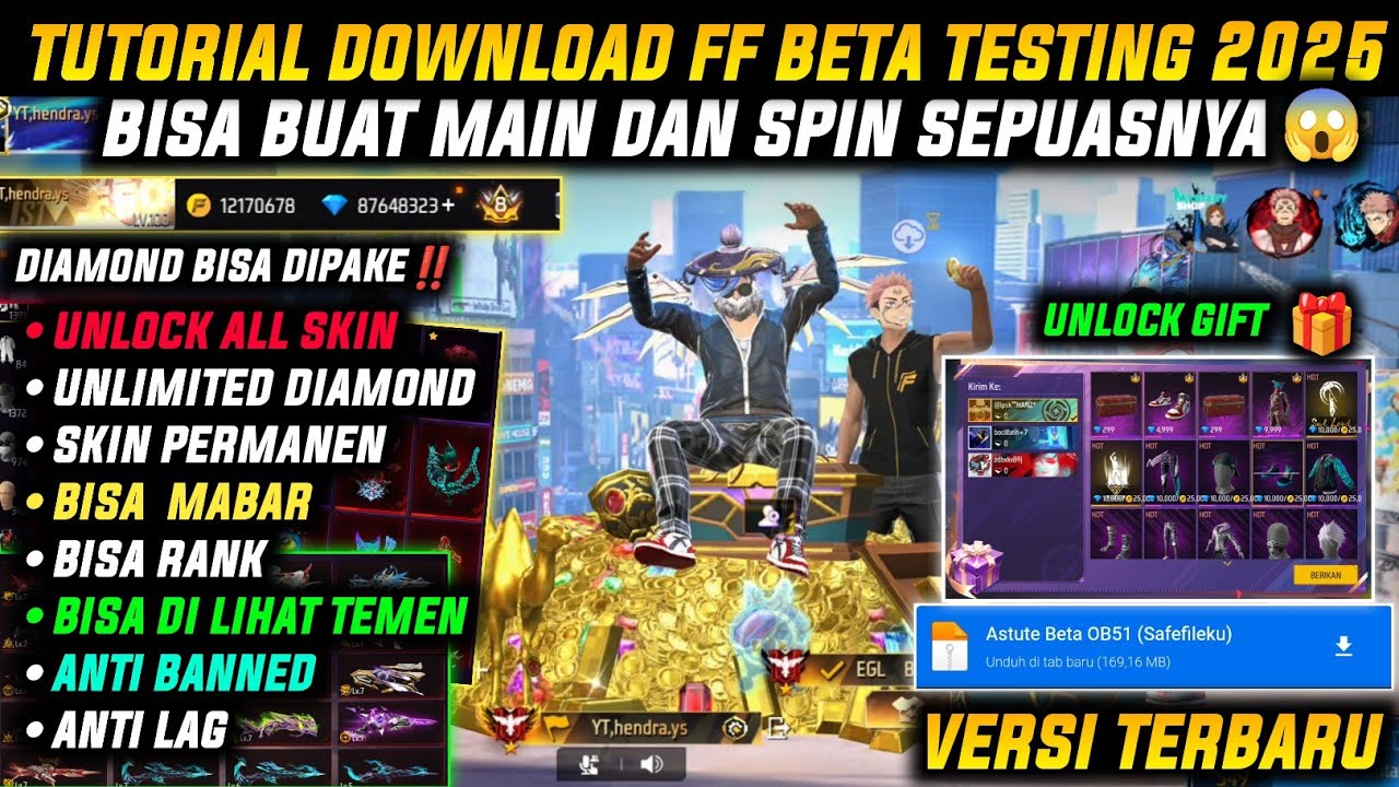 TERBARU‼️ TUTORIAL LENGKAP CARA DOWNLOAD FF BETA TESTING UPDATE TERBARU 2026 - LINK MEDIAFIRE