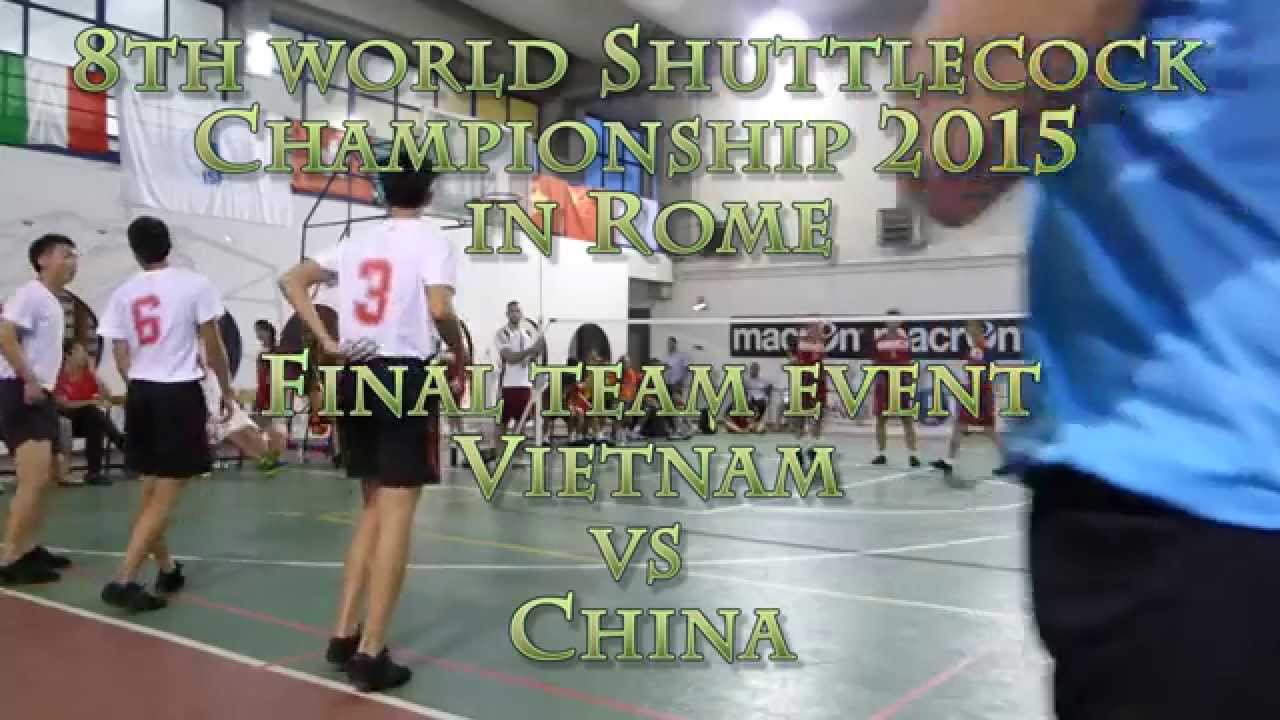 jianzi competition Final men's team: Vietnam vs China 8th World Championship Federfussball Jianzi shuttlecock plumfoot