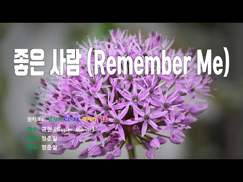[은성 반주기] 좋은사람(Remember Me) - 규현(Super Junior)