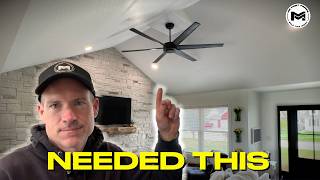 Installing a Ceiling Fan in a Vaulted Living Room (Worth It?)