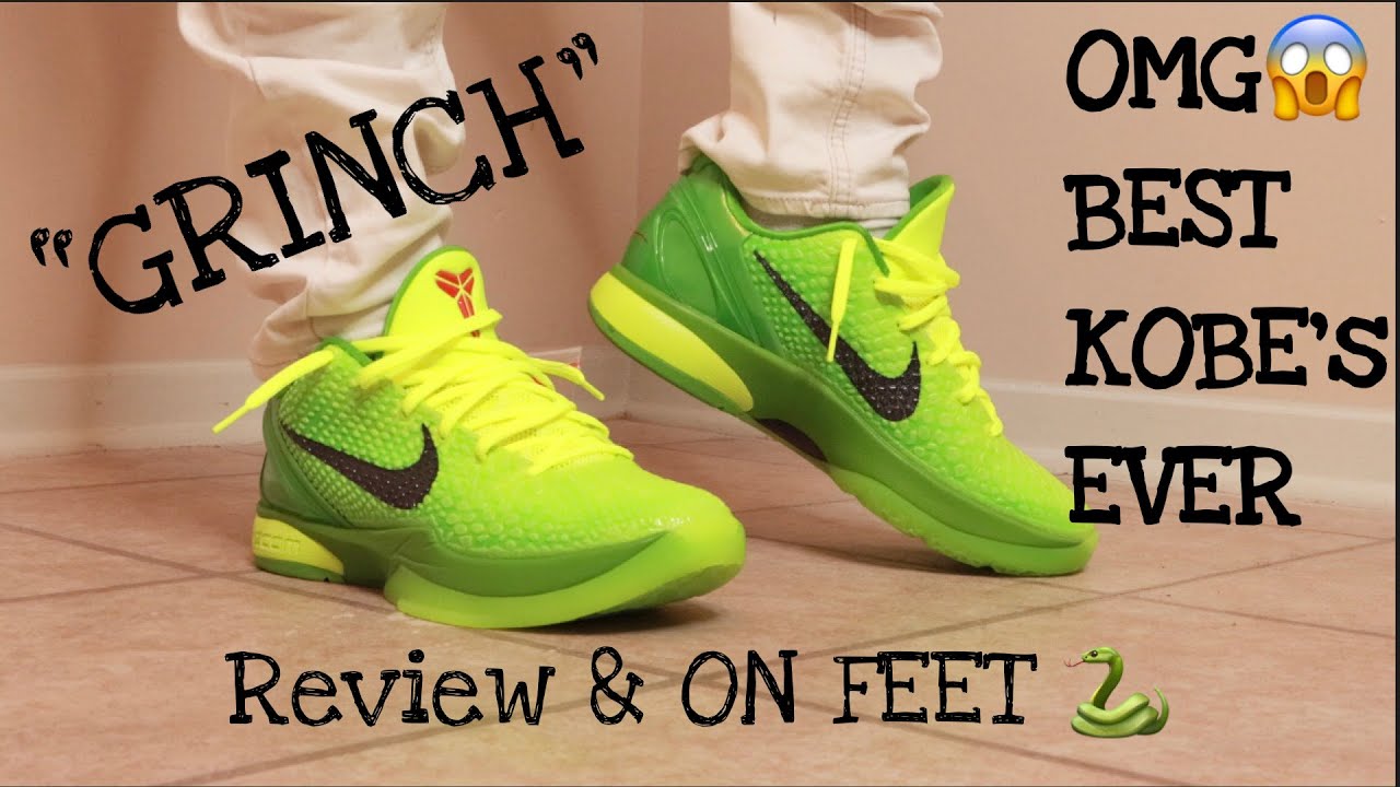 Kobe 6 Protro “REVERSE GRINCH” Review +OnFeet 🏀 