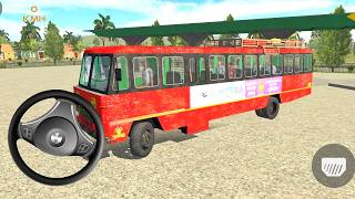 Old Bus Village Route Drive | Indian Sleeper Bus Simulator | Bus Games - Android Gameplay screenshot 5