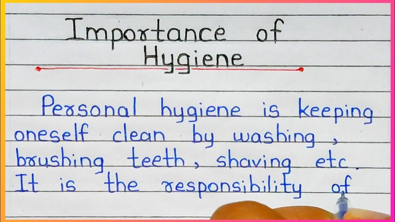 speech on personal hygiene for students