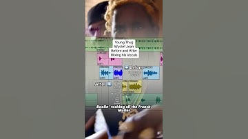 Young Thug : Before and After Autotune. #rap #autotune #music #freethugger #youngthugger