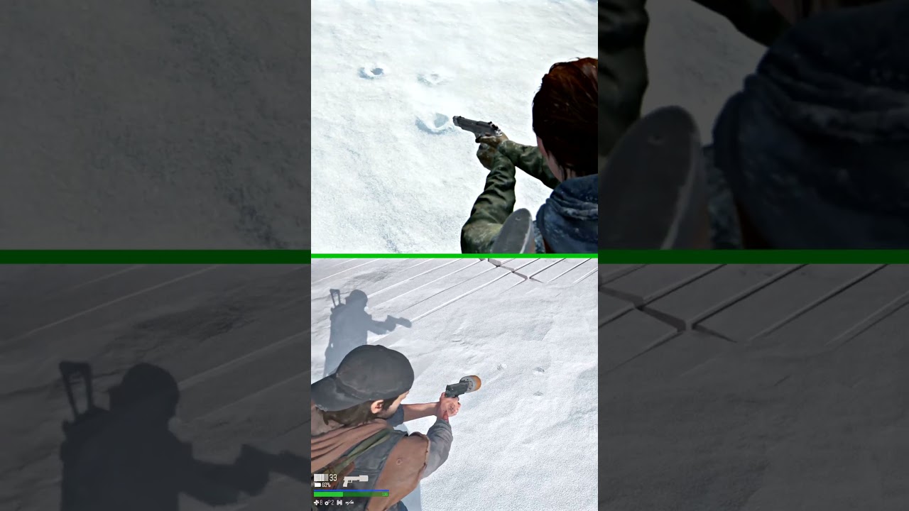 SHOOTING IN SNOW COMPARISON (TLOU2 VS DAYS GONE) PART 4