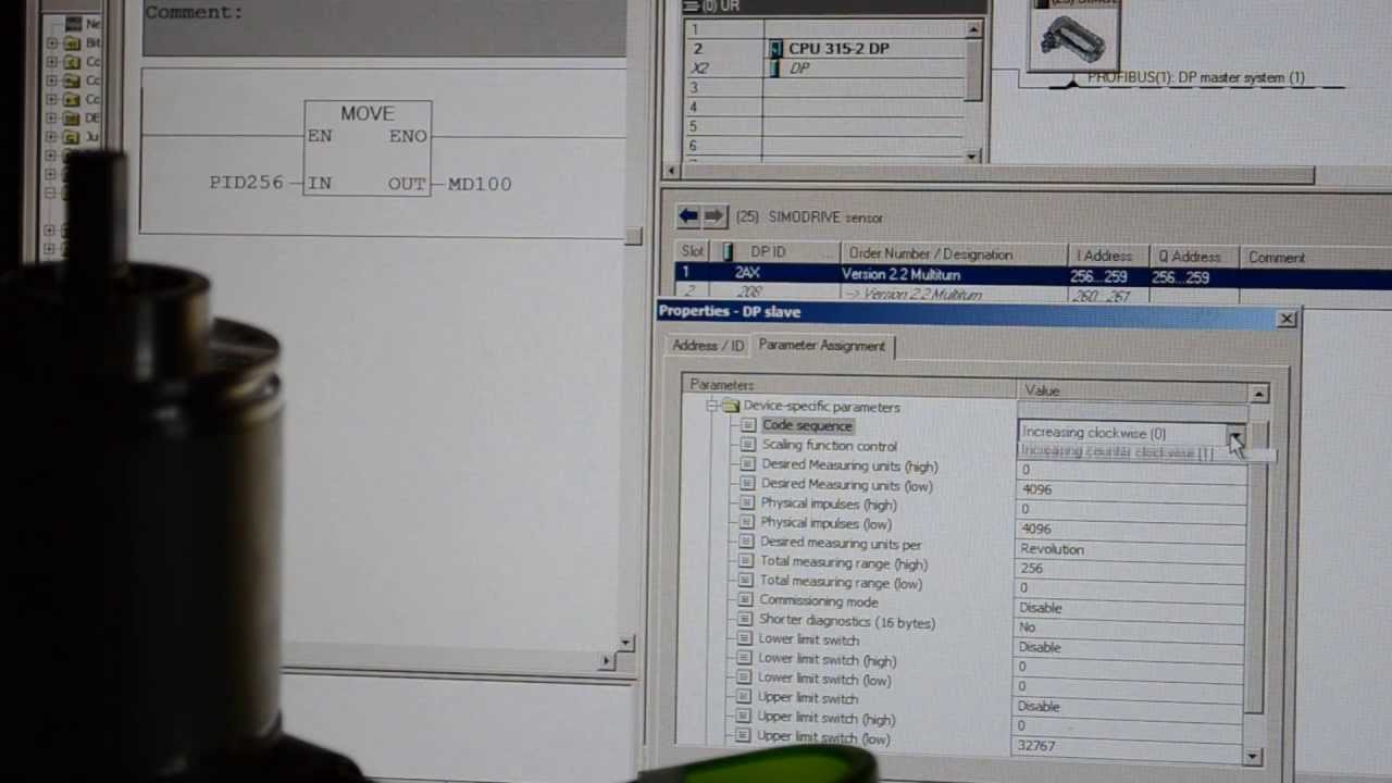 Абсолютный энкодер Siemens 6FX2001-5QP24
