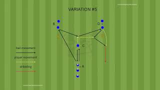 Football Warm Up | Y Passing Drill with 6 Variations ⚽ Wealth