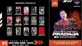 LIVE JAWARA MUSIC SANDIWARA PRADAJA || ROAD SHOW DESA TUGU KIDUL - SLIYEG || #KE 5
