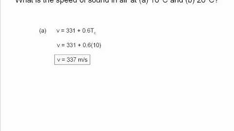 Sound waves and speed of sound animated physics problem solved