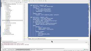 Tutorial: EZ University - Coding Assignment Part 6 - DeleteView and UpdateViews